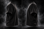 Originals black boxy fit unisex Tshirt side detail view