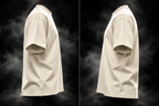 Originals Off White Boxy Fit Unisex T-shirt sleeve and side detail