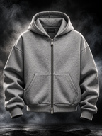 Originals Boxy Fit Unisex Grey Hoodie womens styling