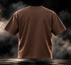 DUST OF GODS Originals brown boxy fit unisex T-shirt back