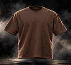 DUST OF GODS Originals brown boxy fit unisex T-shirt front