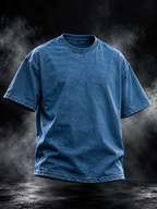 Originals Denim Wash Boxy Unisex Tshirt front view