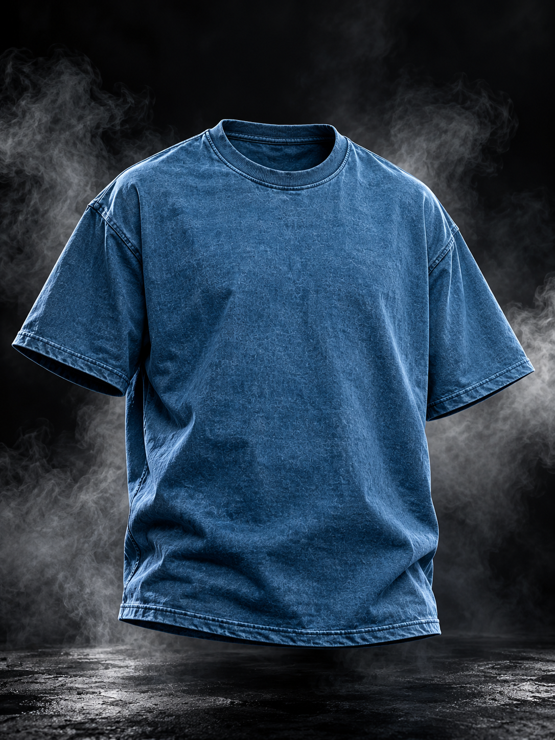 Originals Denim Wash Boxy Unisex Tshirt front view
