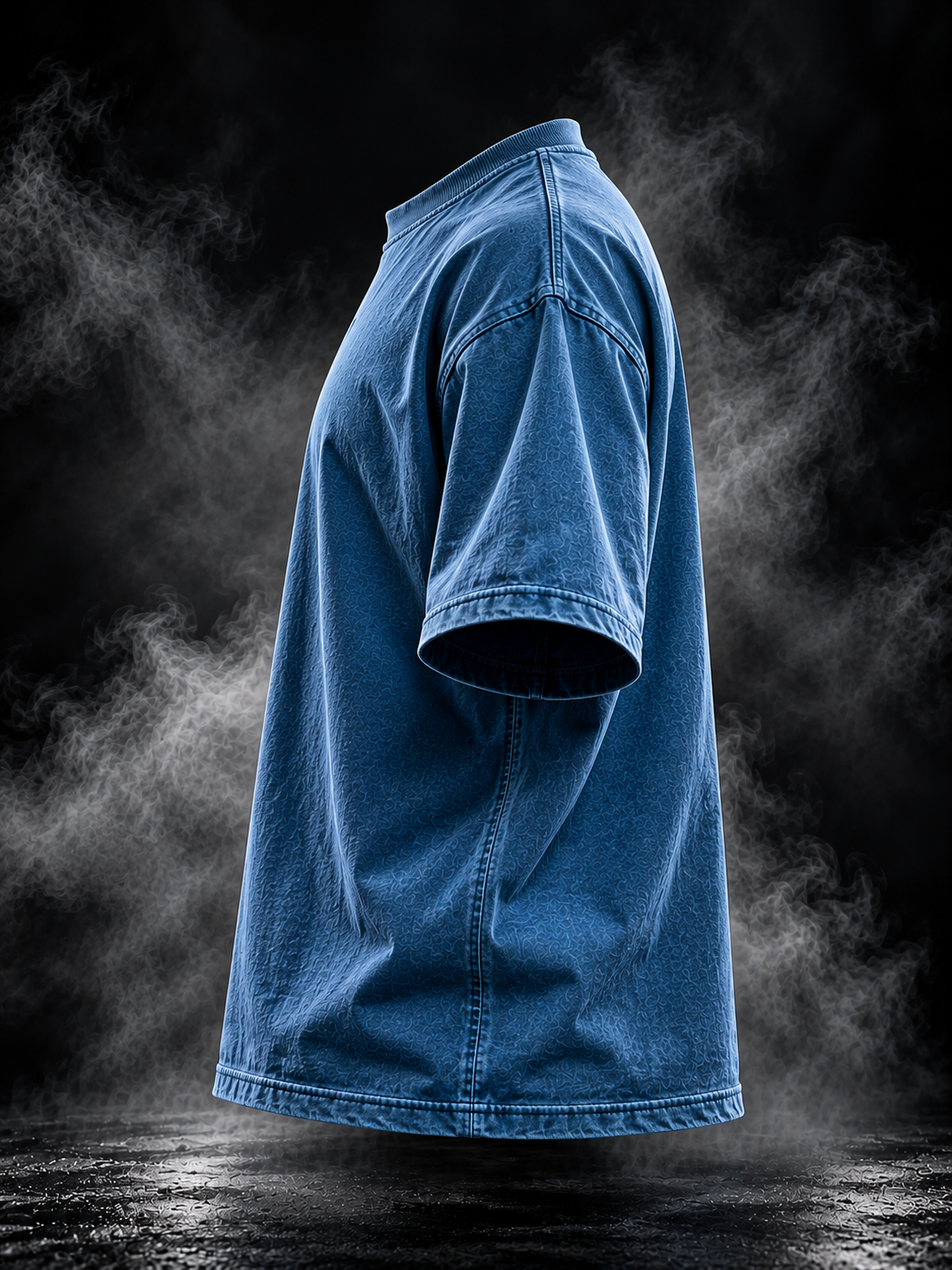 Originals Denim Wash Boxy Unisex Tshirt side detail