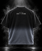 Originals Ombre black boxy fit unisex T-shirt back with DUST OF GODS wing graphic