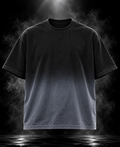 Originals Ombre black boxy fit unisex T-shirt front view with minimal graphic