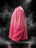 Originals Ombre Cupid Pink waffle knit oversized unisex T-shirt three-quarter detail