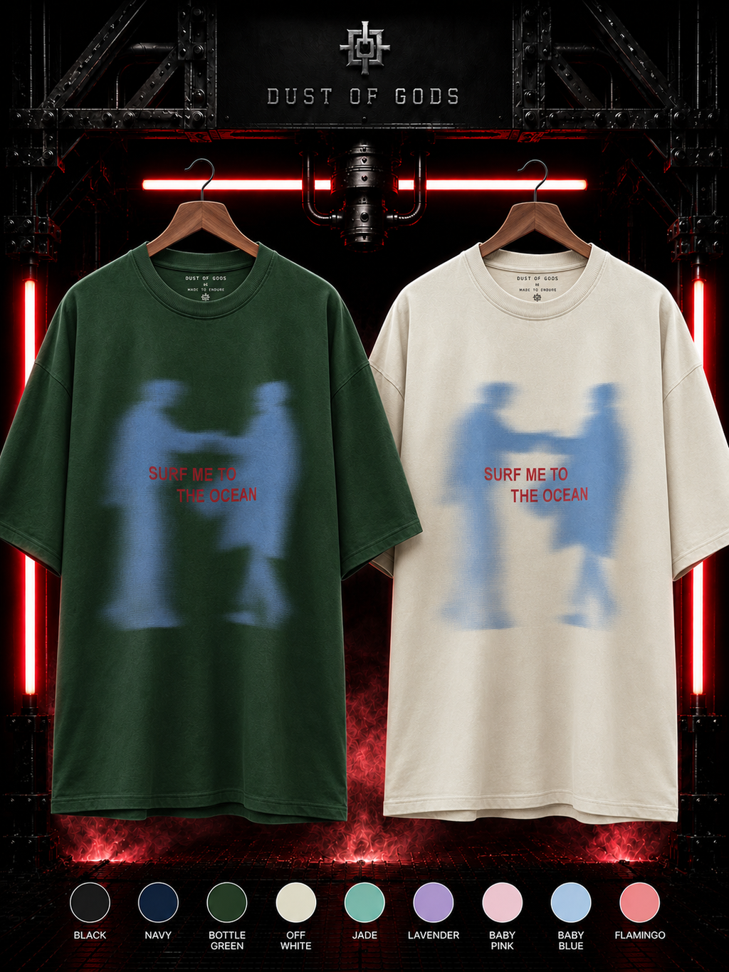 SURF ME TO THE OCEAN - HEAVYWEIGHT OVERSIZED TEE