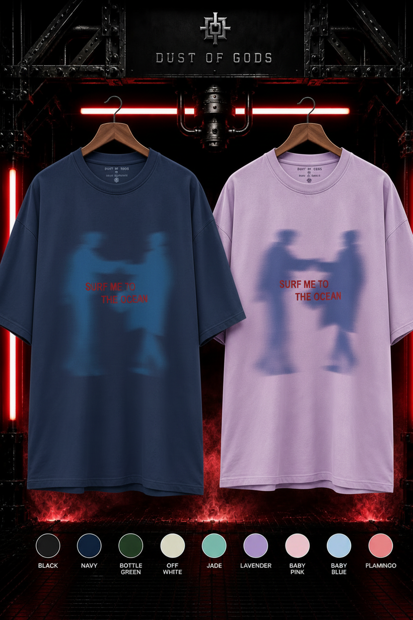 SURF ME TO THE OCEAN - HEAVYWEIGHT OVERSIZED TEE