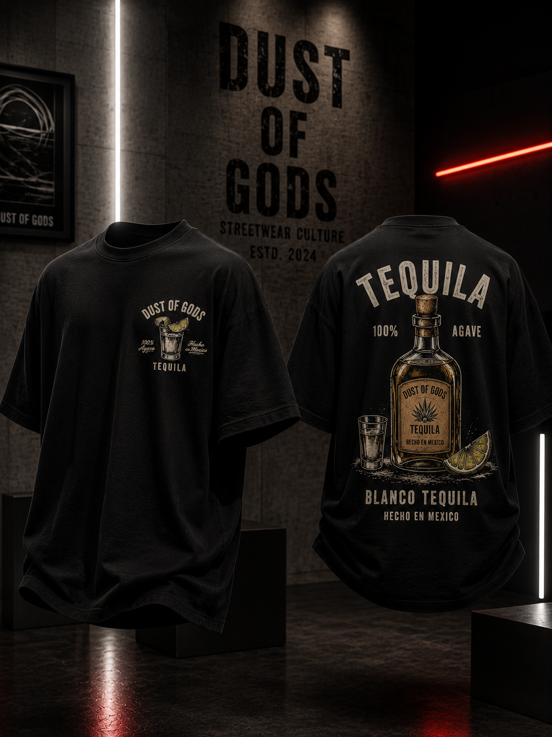 TEQUILA – BLANCO AGAVE - HEAVYWEIGHT OVERSIZED TEE