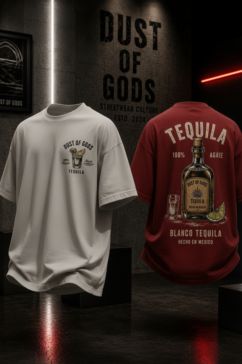TEQUILA – BLANCO AGAVE - HEAVYWEIGHT OVERSIZED TEE