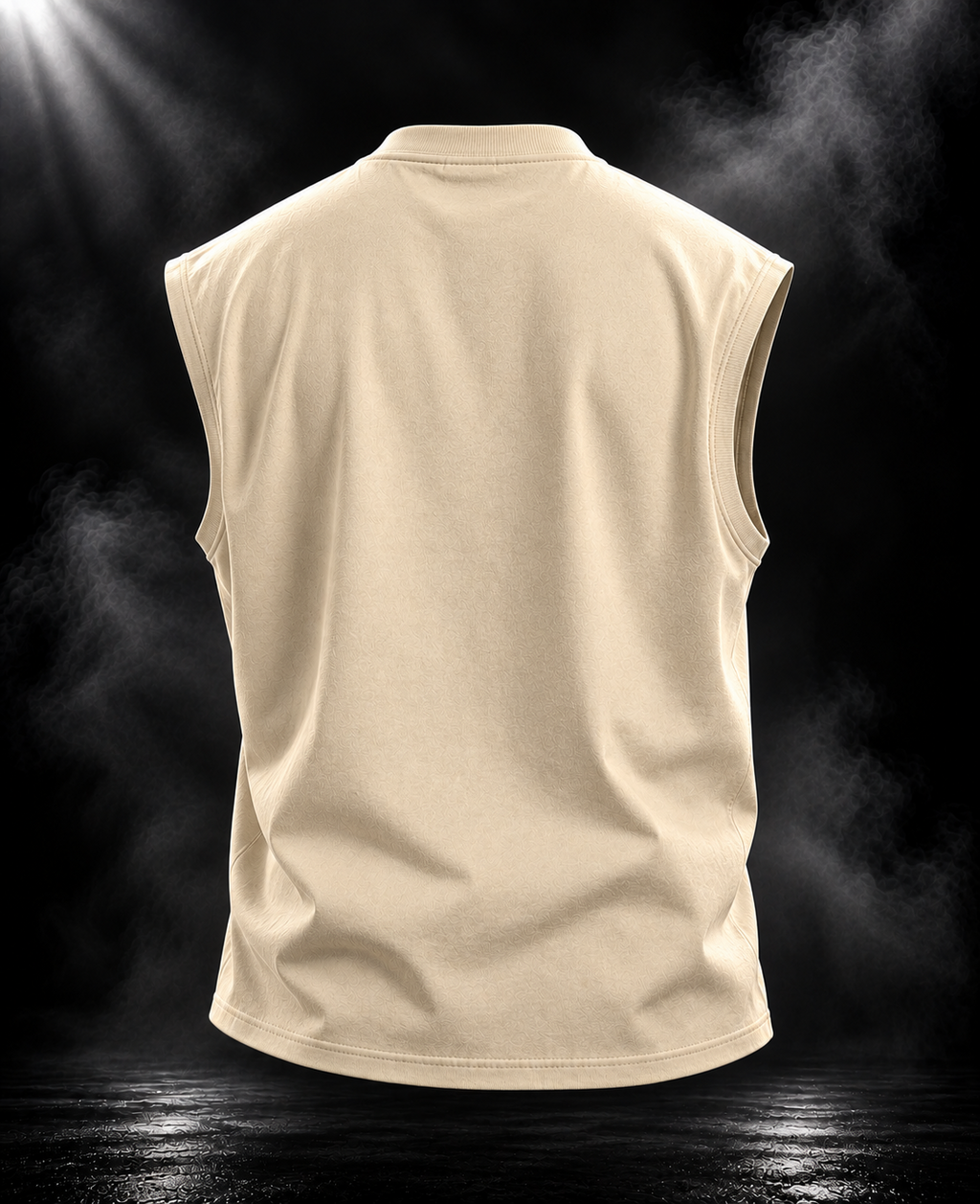 DUST OF GODS Vice oversized off white tank top, plain back view