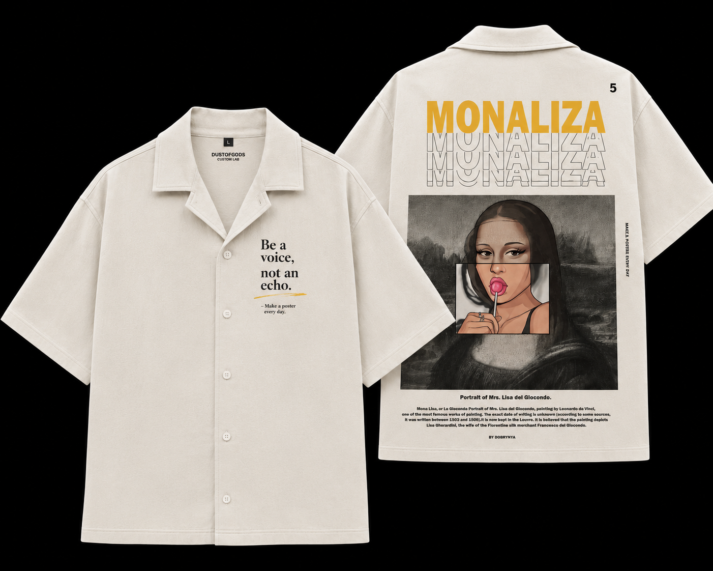 Monalisa - Boxy fit Premium Shirt